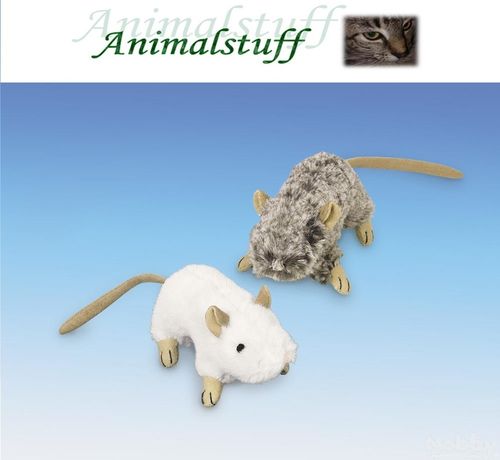 Nobby Plüschmaus mit Catnip und Knisterkörper (ca. 10cm)